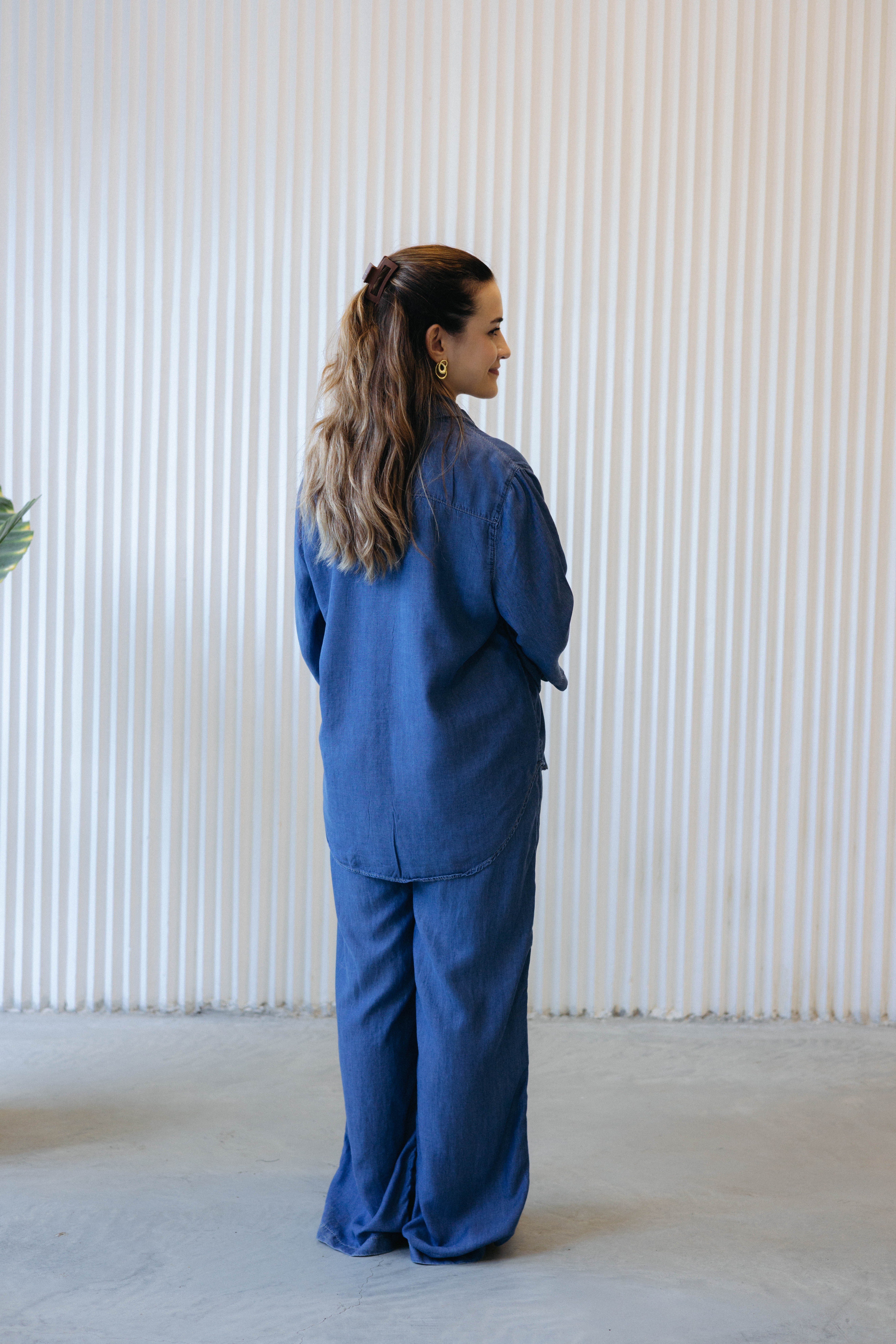 Denim TenseL Takım Lacivert