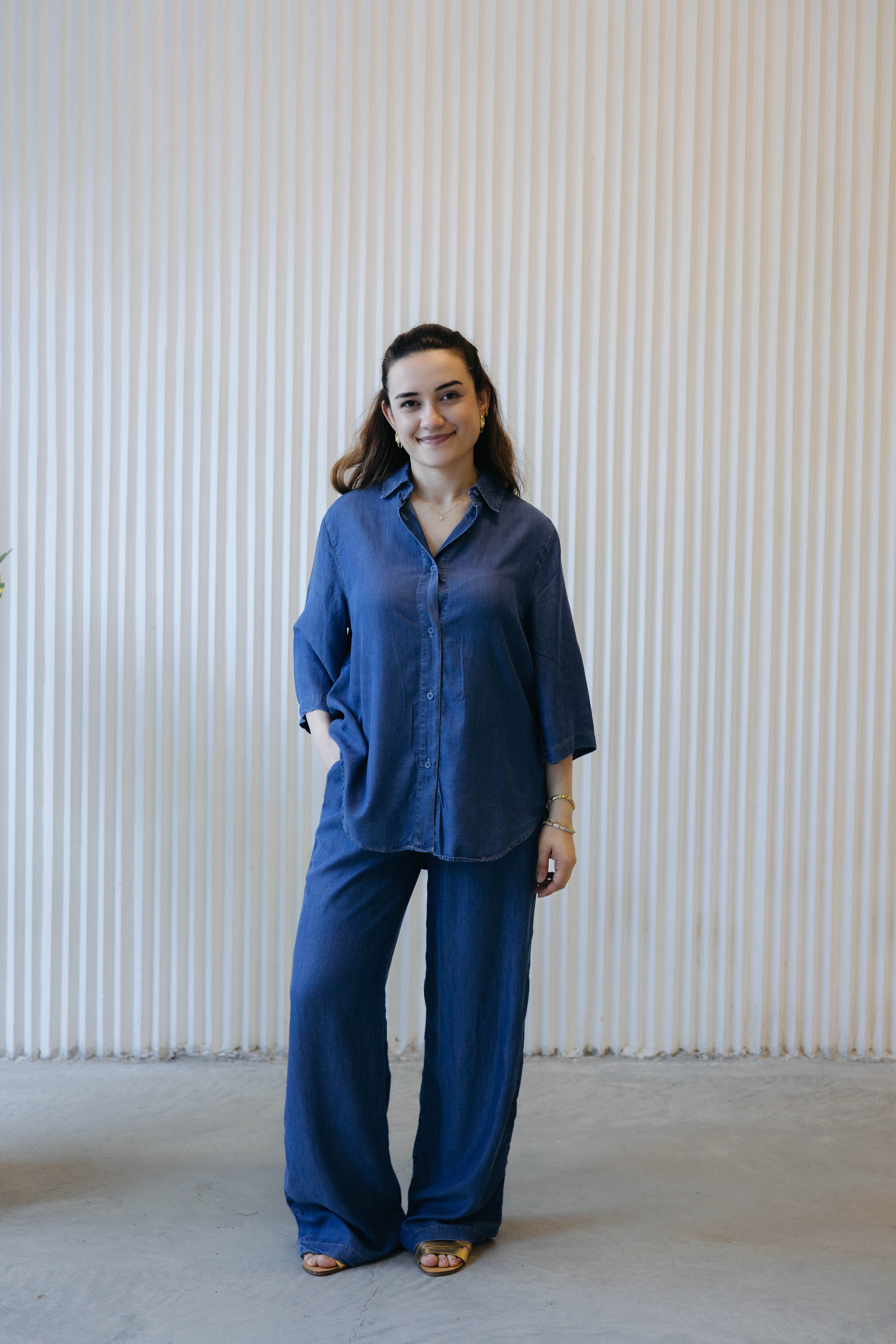Denim TenseL Takım Lacivert