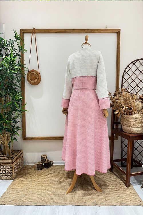 2 RENKLİ SİMLİ TAKIM Pembe