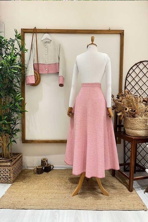 2 RENKLİ SİMLİ TAKIM Pembe