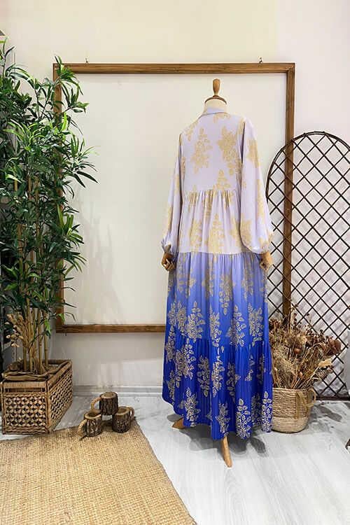 AÇELYA SİMLİ ELBİSE Lila