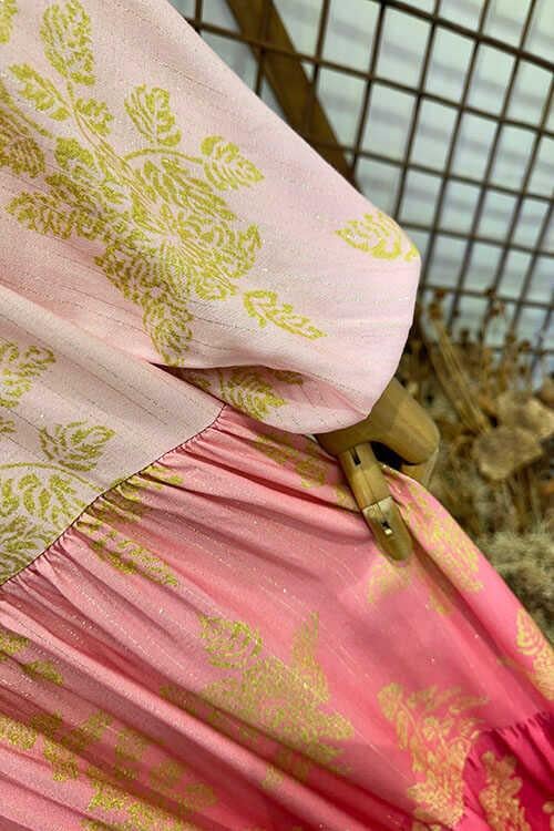 AÇELYA SİMLİ ELBİSE Pembe