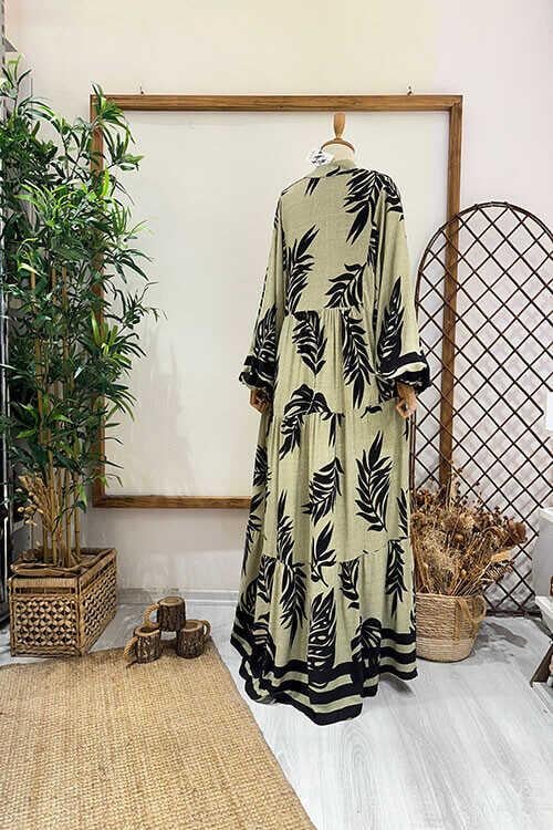 ALİSA ELBİSE Vizon Siyah