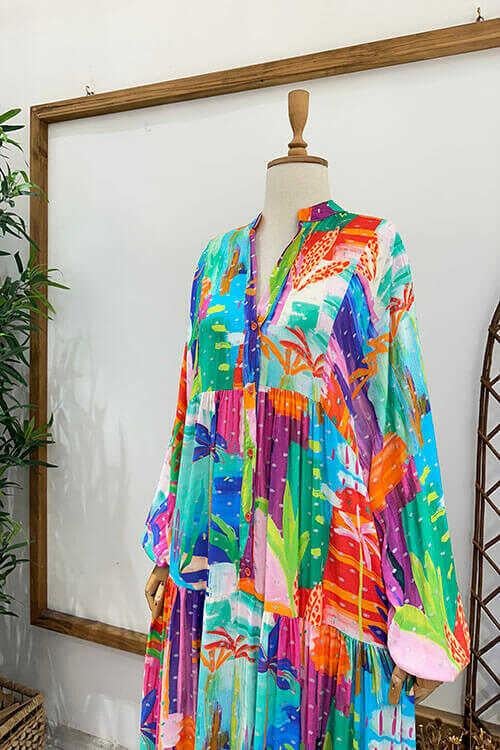 BELLİS SİMLİ ELBİSE Yeşil