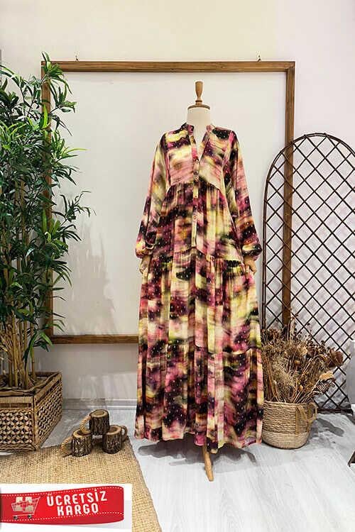 BİRCE ELBİSE Mürdüm