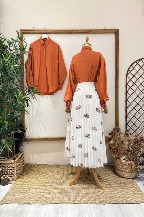 Boyfriend Kiremit Gömlek