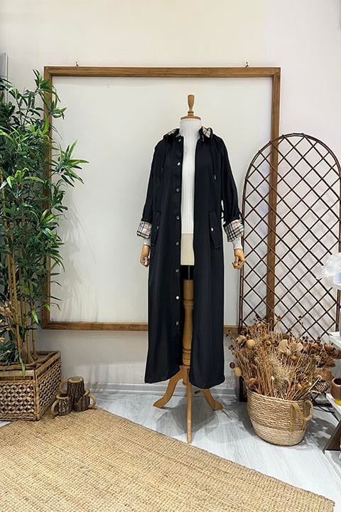 BURBERRYY TRENÇ Siyah