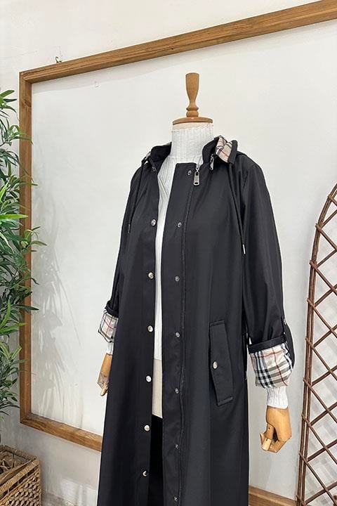 BURBERRYY TRENÇ Siyah