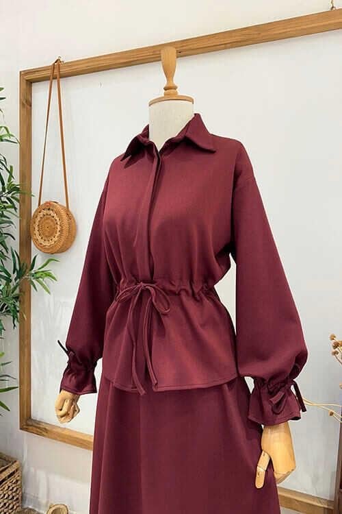 CEKETLİ OYŞO TAKIM Bordo