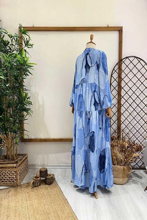 CİRCLE ELBİSE Mavi