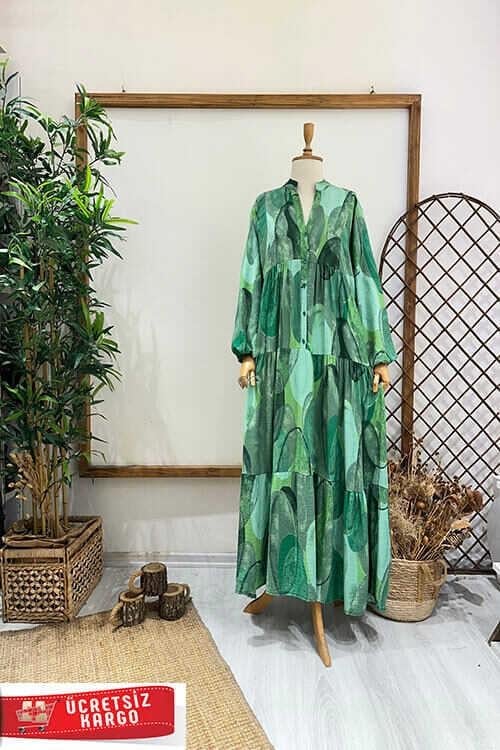 CİRCLE ELBİSE Yeşil