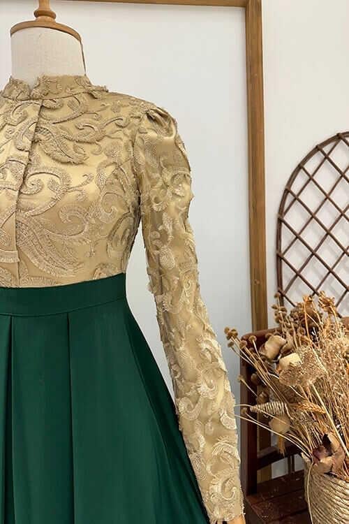 DANTEL PİLELİ ELBİSE Pınarsems