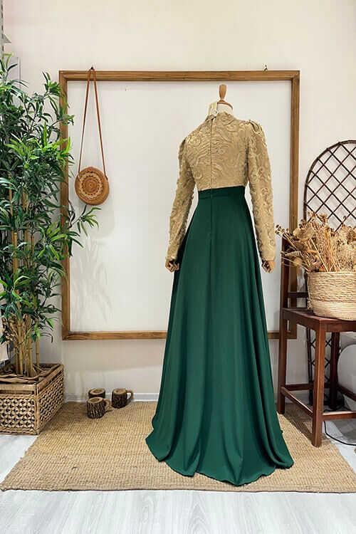 DANTEL PİLELİ ELBİSE Pınarsems