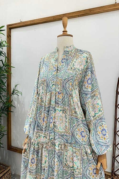 DEFNE ELBİSE Yeşil