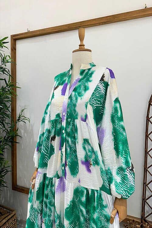 GARDENYA ELBİSE Yeşil