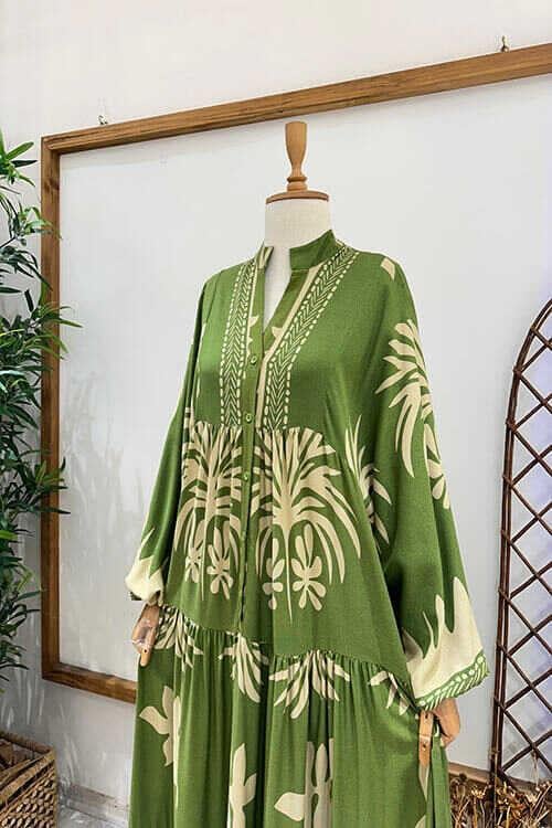 HELİN ELBİSE Yeşil