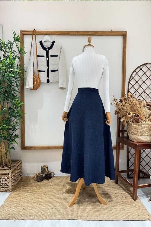 İNCİ DÜĞME SİMLİ TAKIM LACİ