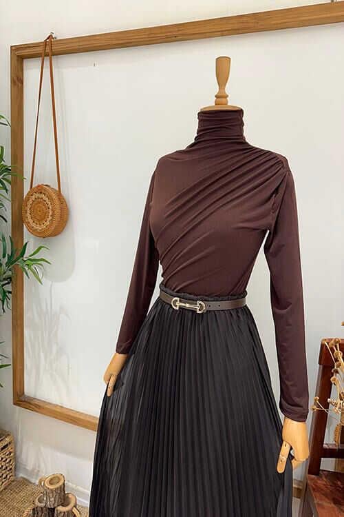 JANSET SANDY BLUZ Kahve