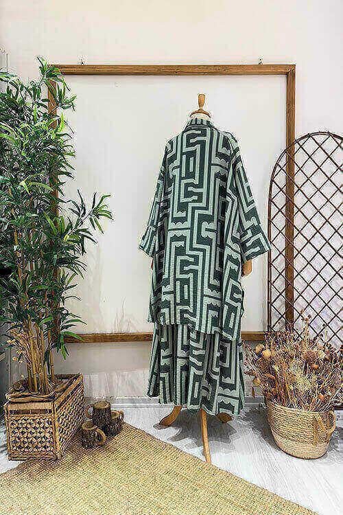 LABİRENT ETEKLİ TAKIM Yeşil