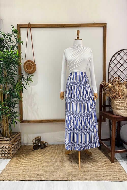 LADEN GEOMETRİK ETEK Lila