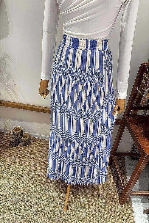 LADEN GEOMETRİK ETEK Lila