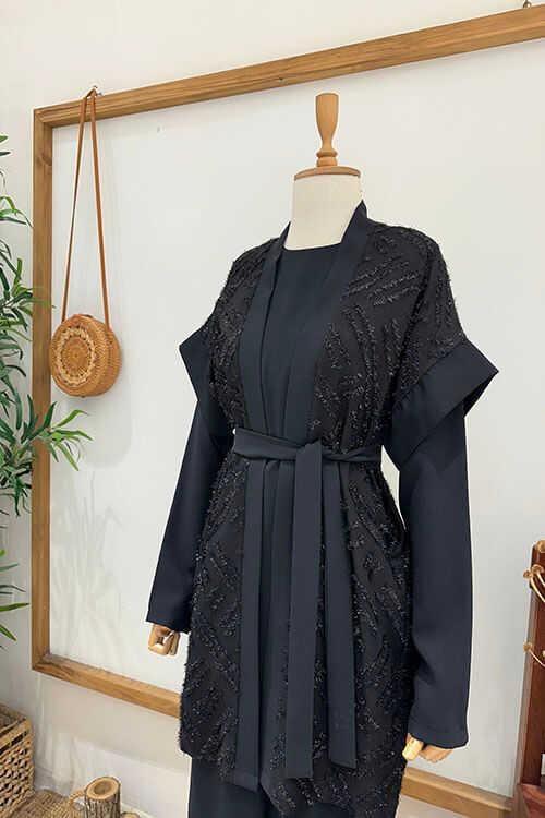 LARA 3 LÜ TAKIM Siyah