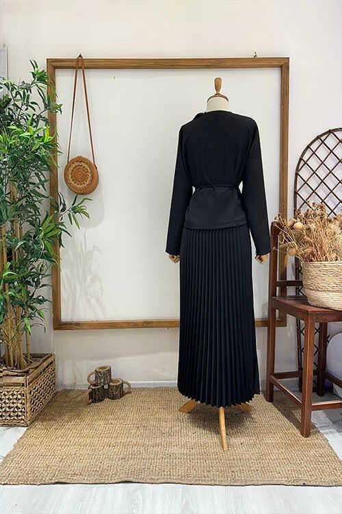 MAHPERİ TAŞLI TAKIM Siyah