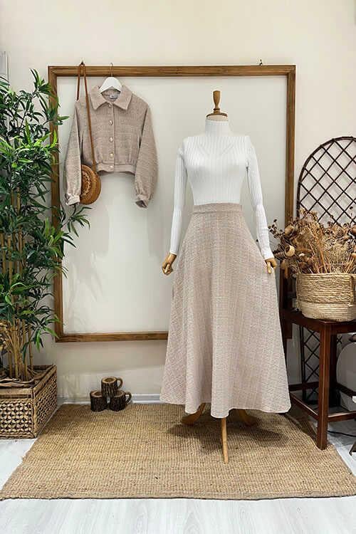 MİNİ CEKET ŞANEL TAKIM TAŞ