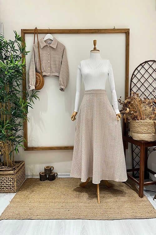 MİNİ CEKET ŞANEL TAKIM TAŞ