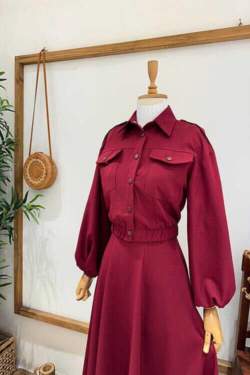 MİNİ CEKET TAKIM Bordo