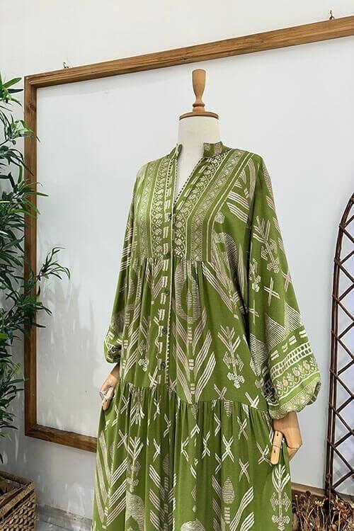 OTANTİK ELBİSE Yeşil