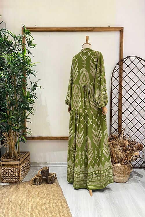 OTANTİK ELBİSE Yeşil