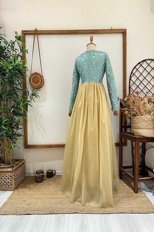 PAYETLİ TÜLLÜ ABİYE Gönül Kolat