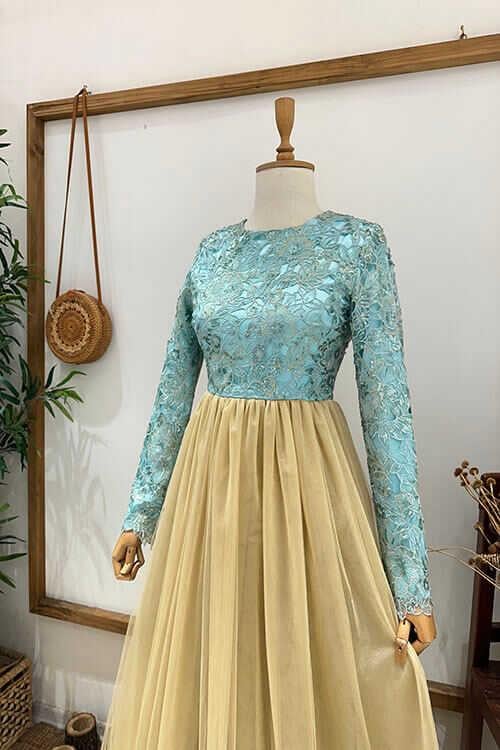 PAYETLİ TÜLLÜ ABİYE Gönül Kolat