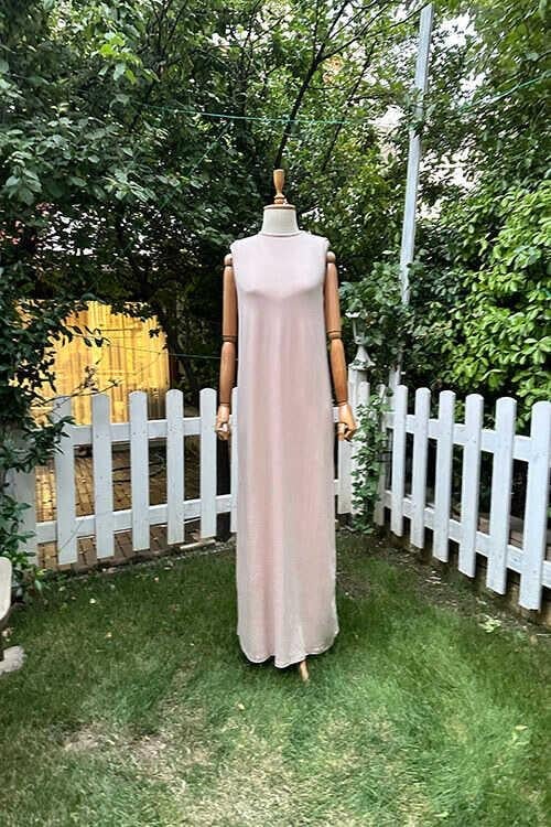 PENYE İÇLİK ELBİSE BEYAZ/SİYAH/TEN