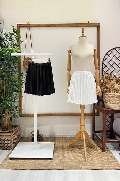 PİLİSE ETEK İÇLİK Beyaz