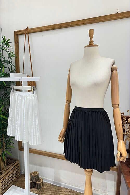 PİLİSE ETEK İÇLİK Siyah