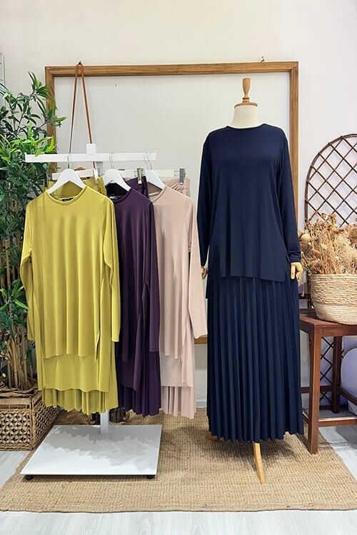 PİLİSE ETEKLİ SANDY TAKIM