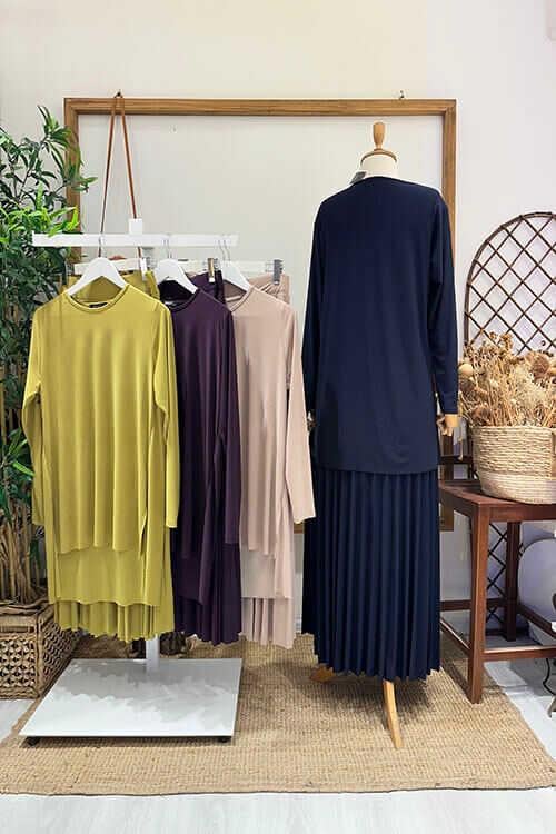 PİLİSE ETEKLİ SANDY TAKIM