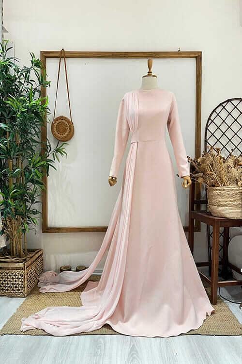 ŞİFON DETAY ELBİSE SennaDesign