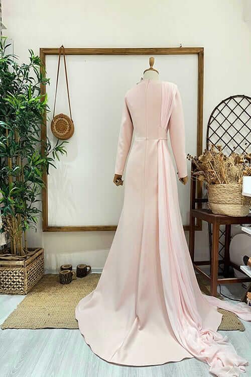 ŞİFON DETAY ELBİSE SennaDesign