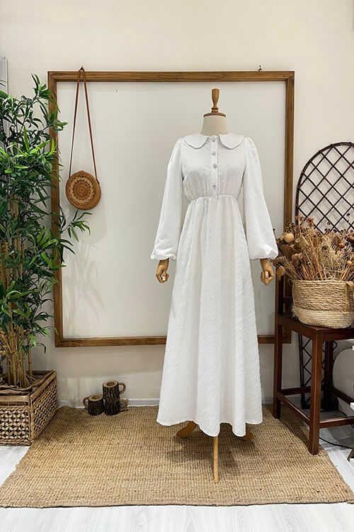 SİMLİ BEBE YAKA ABİYE