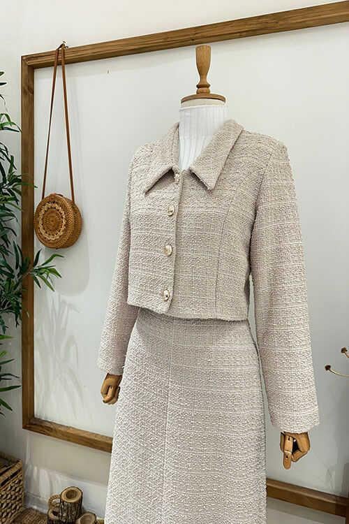 YAKALI ŞANEL TAKIM Taş