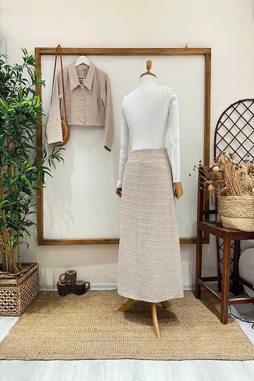 YAKALI ŞANEL TAKIM Taş