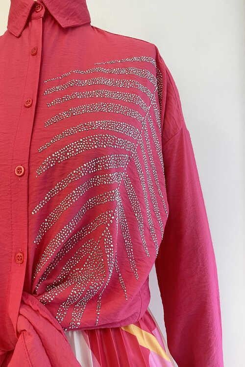 Yaprak Taşlı Gömlek