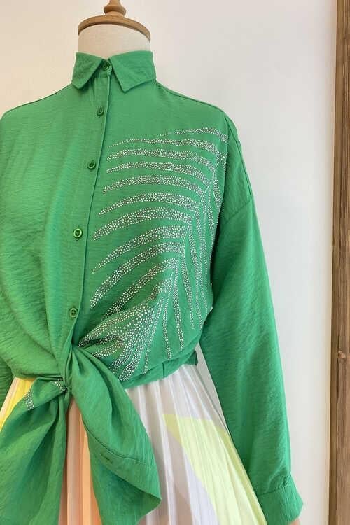 Yaprak Taşlı Gömlek