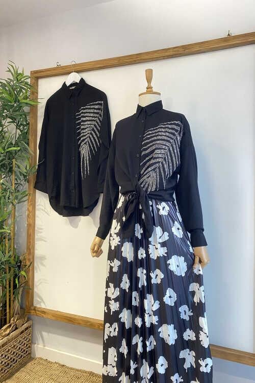 Yaprak Taşlı Gömlek