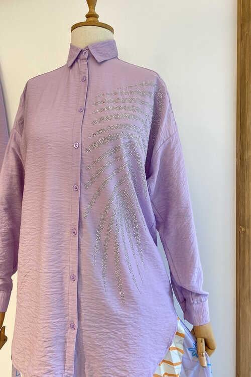 Yaprak Taşlı Gömlek