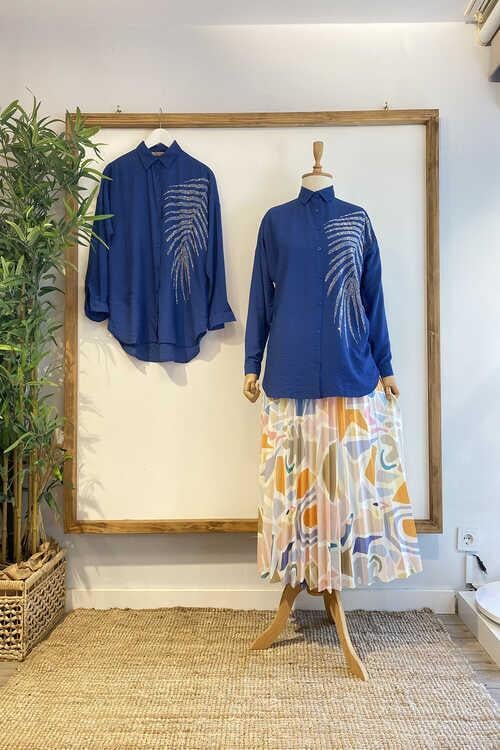 Yaprak Taşlı Gömlek