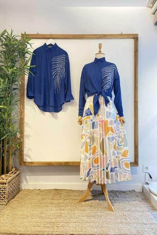 Yaprak Taşlı Gömlek